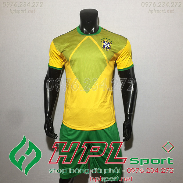 Áo bóng đá thiết kế Brazil Vàng 2021