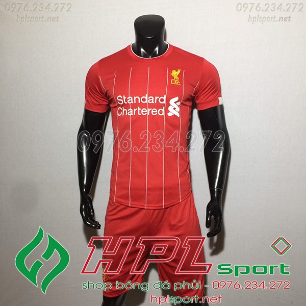 Mẫu áo đá banh Liverpool màu đỏ đẹp
