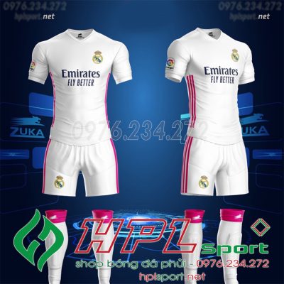 Áo CLB Real Madrid Màu Trắng 2020 2021 Đẹp