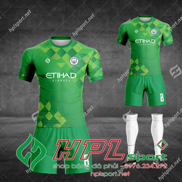 Áo bóng đá thiết kế màu xanh lá 2021