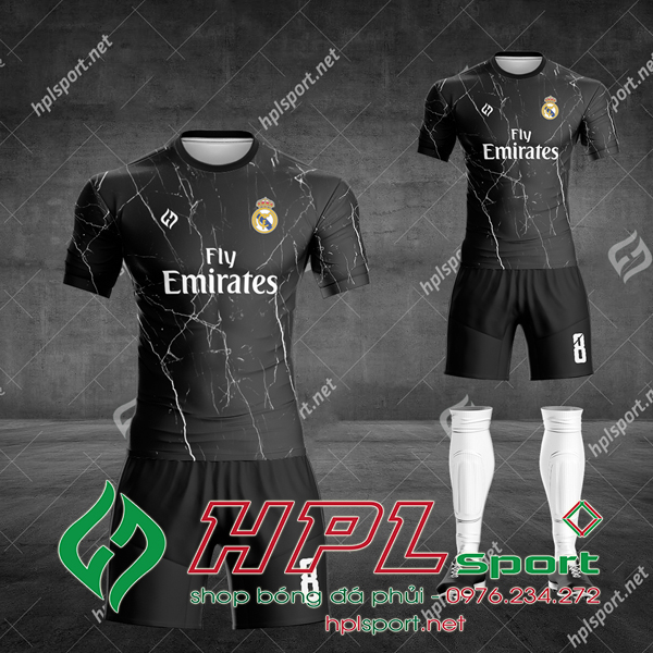 Áo Real Madrid 2021 màu đen 