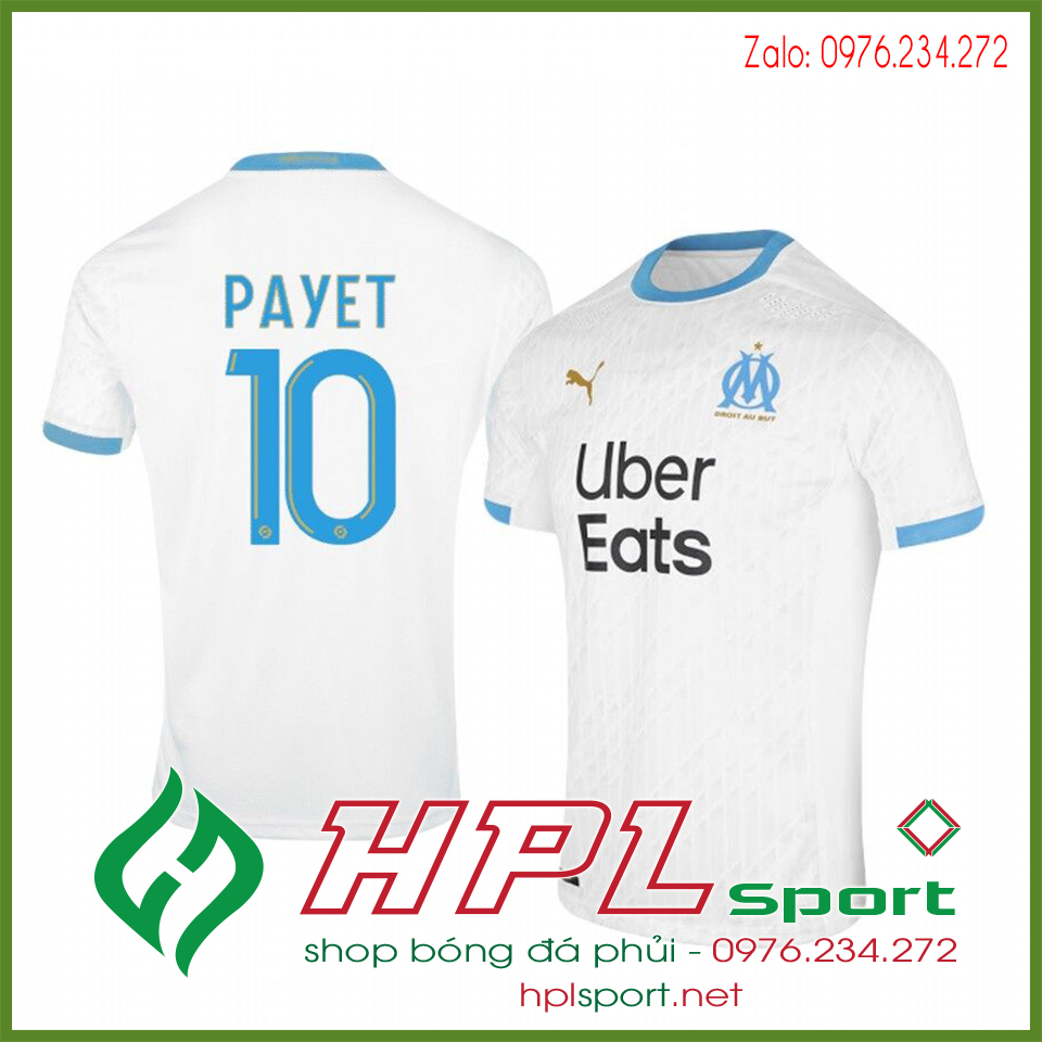 Hình ảnh Áo bóng đá Marseille màu trắng tự thiết kế của HPL Sport