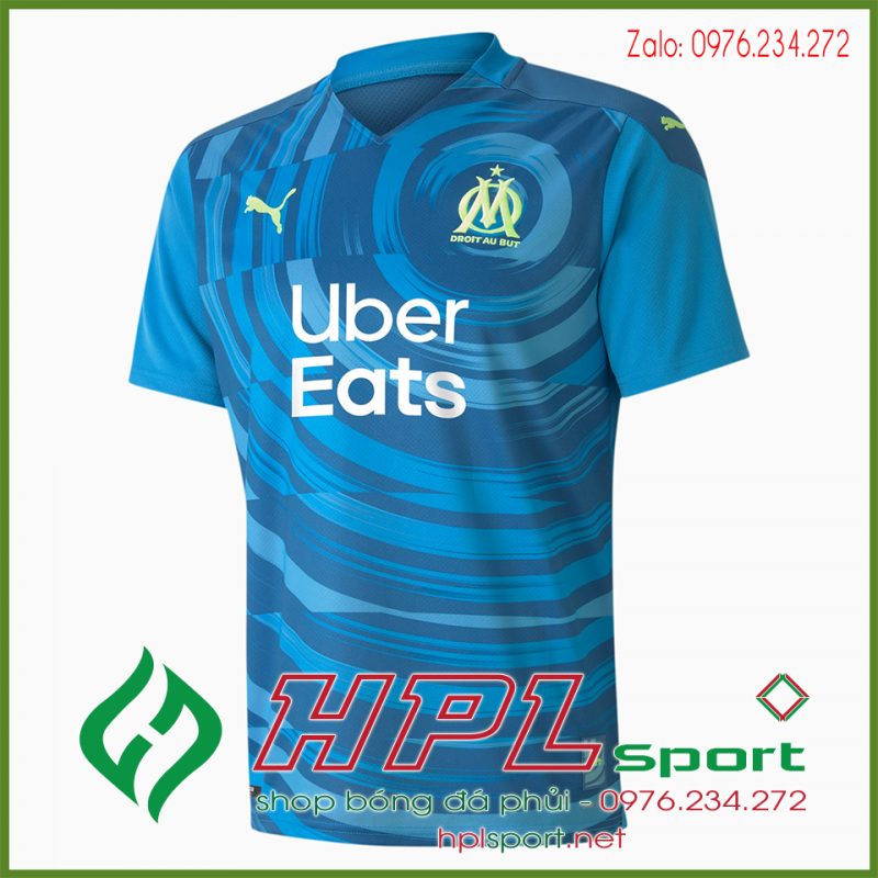 Áo đá banh Olympique Marseille 2022 màu  xanh ngọc