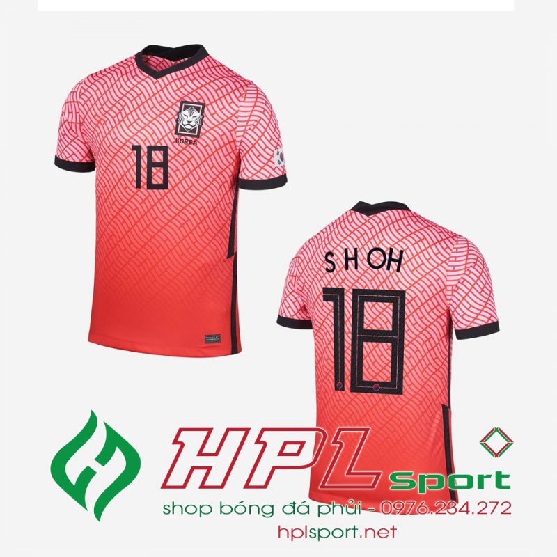 Áo bóng đá Hàn Quốc đỏ 2021