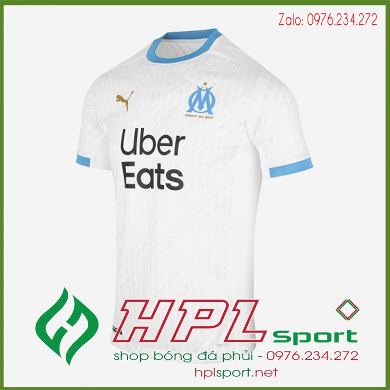 Mẫu áo bóng đá CLB Marseille 2021 màu trắngđẹp
