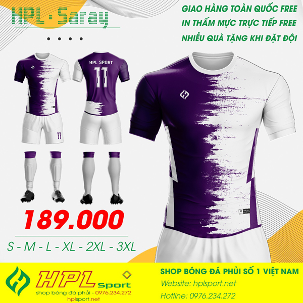 Hình ảnh Mẫu áo bóng đá không logo tự thiết kế độc lạ của HPL Sport