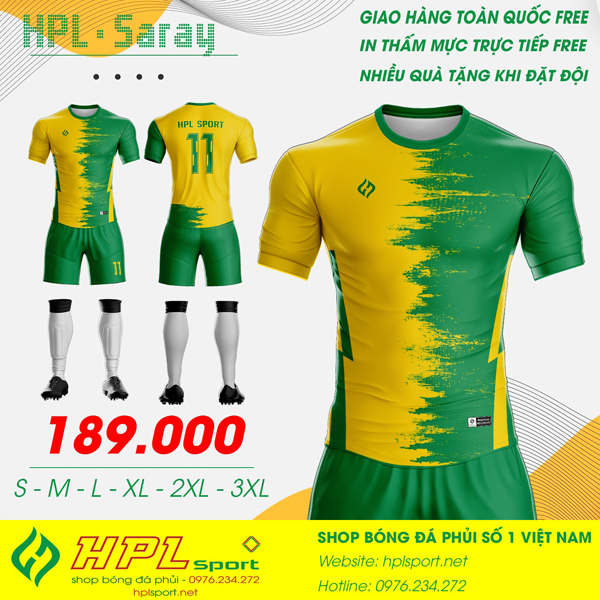 Hình ảnh Mẫu áo bóng đá tự thiết kế mới nhất của HPL Sport 