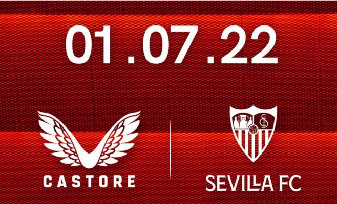 Hình ảnh Castore chính thức trở thành nhà sản xuất áo câu lạc bộ Sevilla 2023