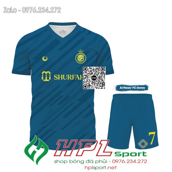 Mẫu áo đấu CLB Al Nassr sân khách màu xanh lý