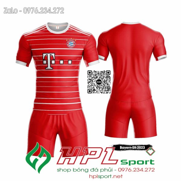 Mẫu áo đấu CLB Bayern Munich sân khách màu đỏ