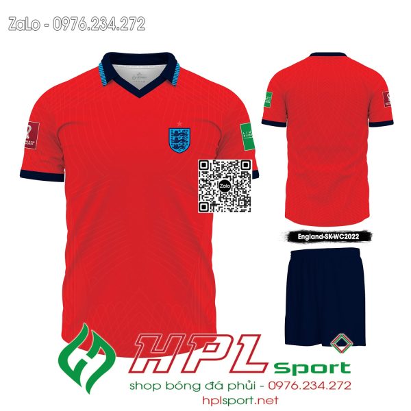 Mẫu áo bóng đá đội tuyển Anh sân khách