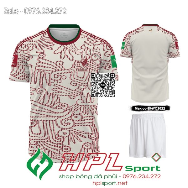 Mẫu áo đấu đội tuyển Mexico sân khách tự thiết kế