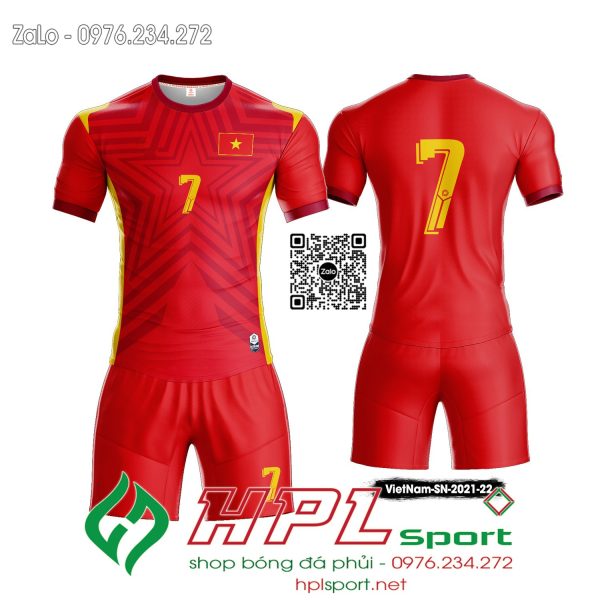 Mẫu áo đấu đội tuyển Việt Nam sân nhà màu đỏ