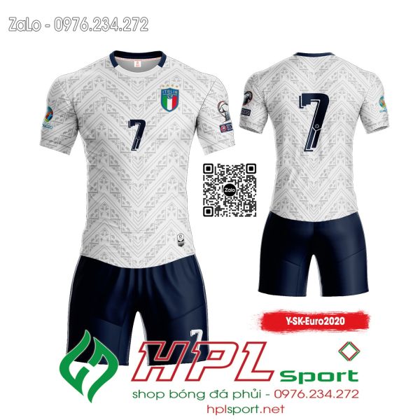 Mẫu áo bóng đá đội tuyển Ý sân khách màu trắng