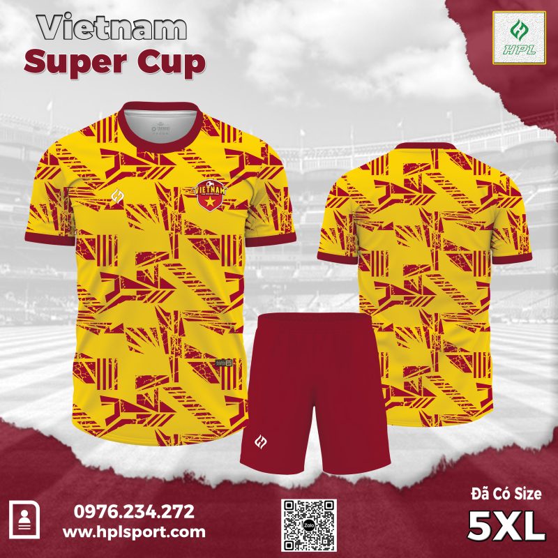 Quần Áo Đá Bóng Việt Nam Super Cup 2024 Màu Vàng