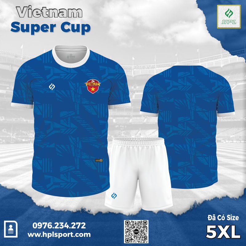 Quần Áo Đá Bóng Việt Nam Super Cup 2024 Màu Xanh Bích